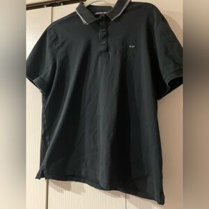 Michael Kors Black Polo with Gray Trim